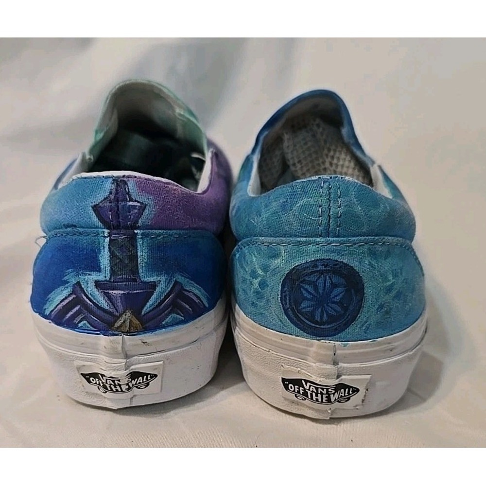 Vans Custom Painted The Legend Of Zelda Characters Zora And Fi Shoes Unisex - Picture 10 of 16